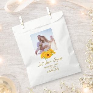Let Love Grow l Calendula Seeds Photo Wedding Favour Bag