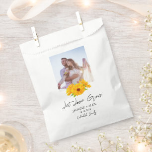 Let Love Grow l Calendula Seeds Photo Wedding Favour Bag