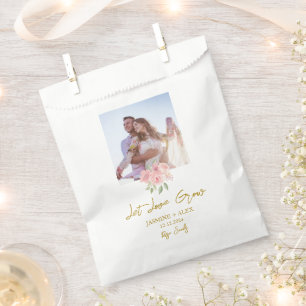 Let Love Grow l Rose Seeds Photo Wedding Favour Bag