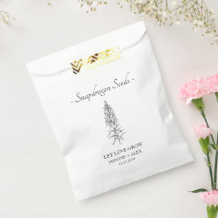 Let Love Grow l Snapdragon Seeds Wedding Favour Bag