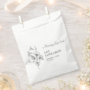 Let Love Grow Morning Glory Seed Wedding Favour Ba Bag