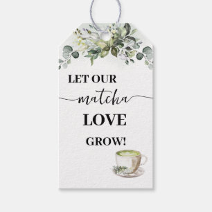 Let Love Grow Plant Gift Eucalyptus Matcha Favor Tags
