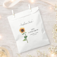 Let Love Grow Sunflower Seed Wedding