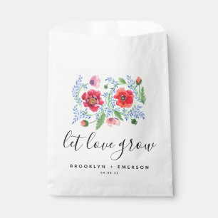 Let Love Grow Wedding Seed Packet Favour Bag