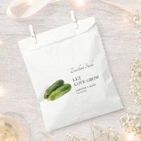 Let Love Grow | Zucchini Seed Wedding Favour Bag
