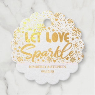 Let Love Sparkle Send Off Favour Tags