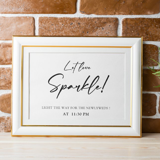 Let love sparkle sign Printable Poster (Creator Uploaded)