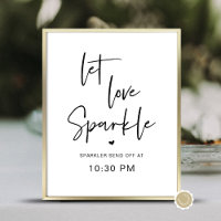 Let Love Sparkle, Sparkler Send Off Time, Wedding