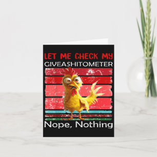 Let Me Check My Giveaometer Nope Nothing Funny Ret Thank You Card