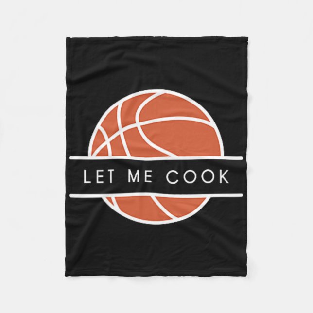Let Me Cook - Funny Sketll Lover  Fleece Blanket (Front)