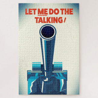 Let ME do the talking (WW2 Style print) Jigsaw Puzzle