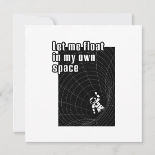 Let me float in my own space holiday card