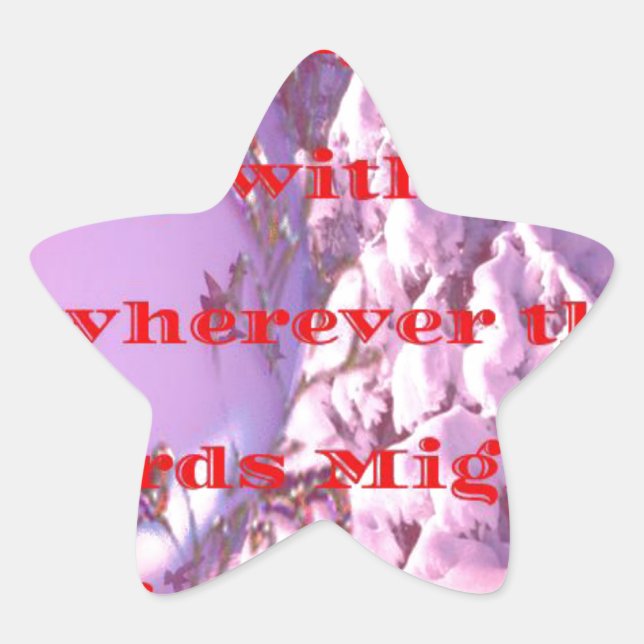 Let me fly with you to valentine.png star sticker (Front)