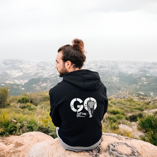 Let me GO Leopard black T-Shirt Hoodie (Creator Uploaded)