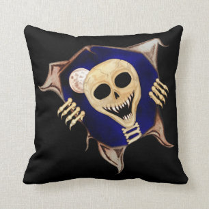 Let Me Out (Escaping Skeleton) Throw Pillow
