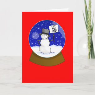 Let Me Out Holiday Card