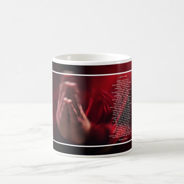 Let Me See - Praying Hands Coffee Mug (Center)