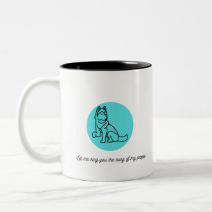 Let me sing you the song of my people Two-Tone coffee mug