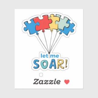 Let Me Soar - Autism Awareness Puzzle Balloon