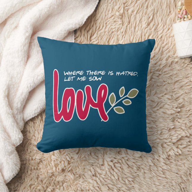 Let me sow love throw pillow (Blanket)