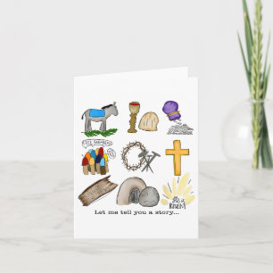 Let Me Tell You A Story He Is Risen Jesus Easter C Card