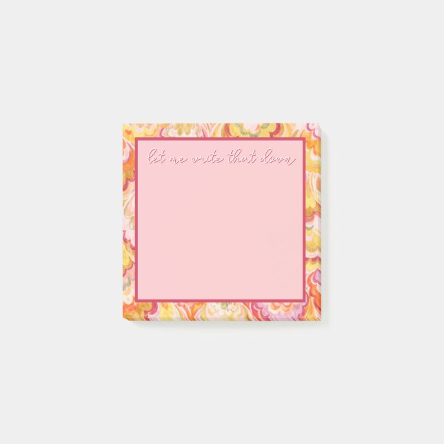 Let Me Write That Down Post-It Notes (Devant)