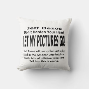 Let My Pictures Go! Throw Pillow