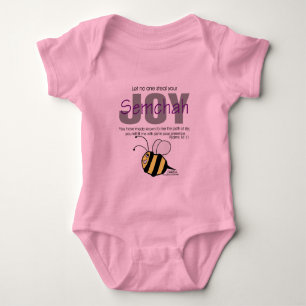 Let  No One Steal Your Semchah! Baby Bodysuit