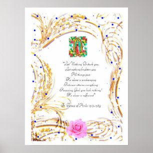 LET NOTHING DISTURB YOU - PRAYER POSTER