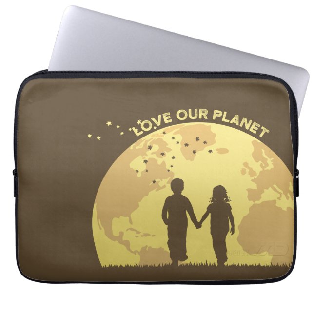 Let Peace Begin with Us | Laptop Sleeve Bag 13" (Front)