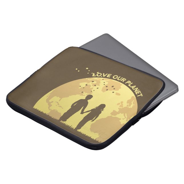 Let Peace Begin with Us | Laptop Sleeve Bag 15" (Front Top)