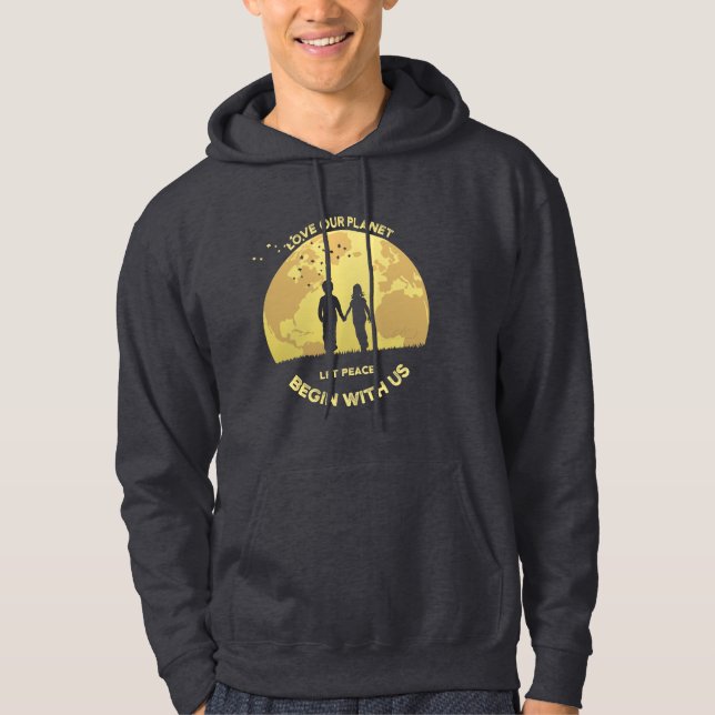 Let Peace Begin with Us | Men's Hoodie (Front)