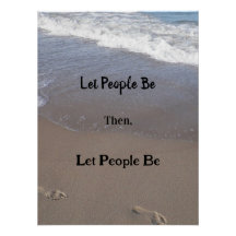 'Let People Be' poster