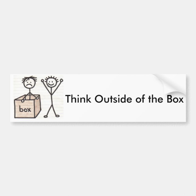 Let People Know How You Think! Bumper Sticker (Front)