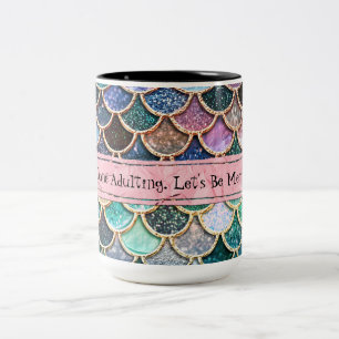 Let´s be mermaids- personalized mug and scales