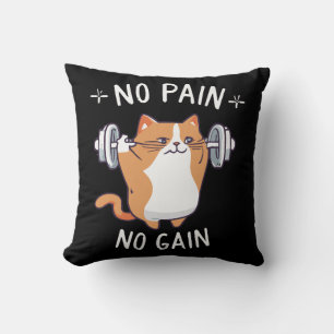 Let s Build Some Muscle! Gym Time! Throw Pillow