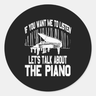 Let’s Chat About Ano If You Want Me To Listen Quot Classic Round Sticker
