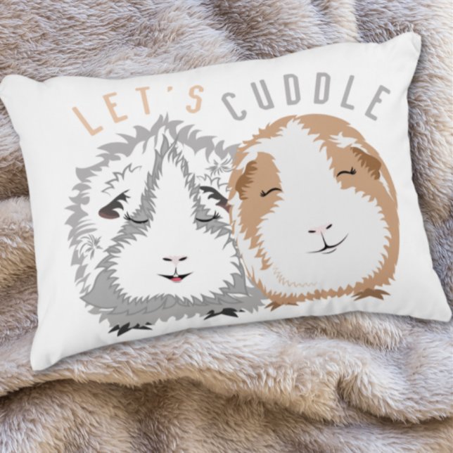 Let’s Cuddle Guinea Pig Accent Pillow (Creator Uploaded)