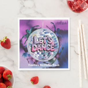 Let’s Dance Birthday Party Bash Napkin