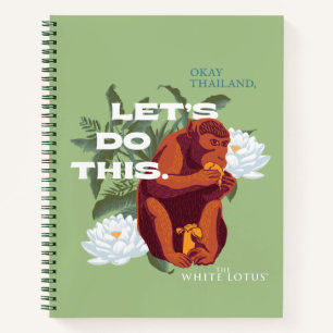 "Let’s Do This" Monkey - The White Lotus Notebook