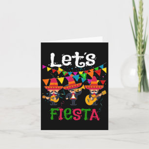 Let´s Fiesta Funny Cinco De Mayo Mexican Mariachi  Card