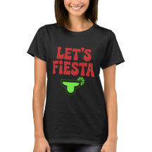 Let’s Fiesta Minimal Typography T-Shirt