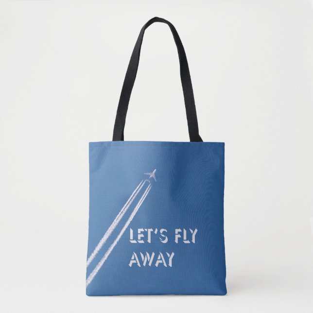 Let’s fly away tote bag (Front)