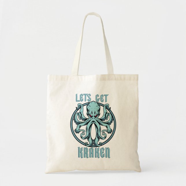 Let’s Get Kraken Seattle NHL Classic T Shirt Tote Bag (Front)
