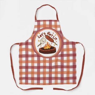 Let’s Get Lit Firepit – Cute Marshmallow & Hot Dog Apron