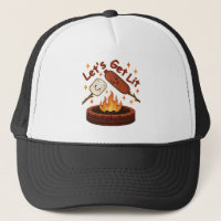Let’s Get Lit Firepit – Cute Marshmallow & Hot Dog
