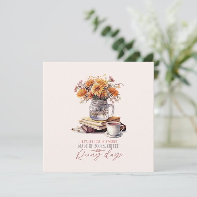 Let’s Get Lost – Books, Coffee & Rain Rustic (Standing Front)