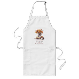 Let’s Get Lost – Books, Coffee & Rain Rustic Long Apron