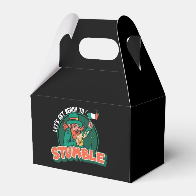 Let s Get Ready to Stumble Funny Favor Box (Front Side)