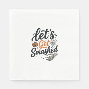 Let’s Get Smashed Halloween Pumpkin Napkin